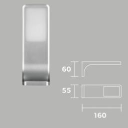 4lite Hampton Rectangular LED Silver Under Cabinet Lights Without Bezel 11W 170lm 3 Pack