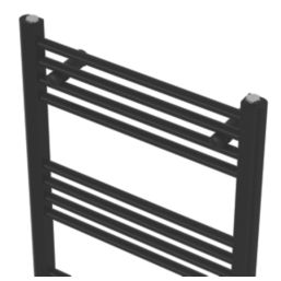 Flomasta 1000mm x 500mm 852BTU Black Flat Electric Towel Radiator