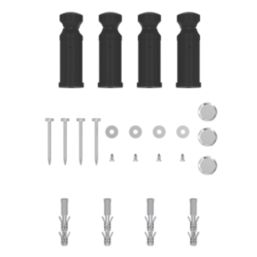 Flomasta 1000mm x 500mm 852BTU Black Flat Electric Towel Radiator