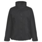 Regatta Hudson  Womens Fleece-Lined Waterproof Jacket Black Size 16