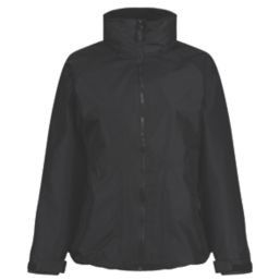 Regatta Hudson  Womens Fleece-Lined Waterproof Jacket Black Size 16