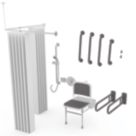 Nymas Doc M Concealed Valve Shower Pack Grey  17 Piece Set