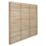 Forest  Single-Slatted  Fence Panels Natural Timber 6' x 6' Pack of 3