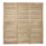 Forest  Single-Slatted  Fence Panels Natural Timber 6' x 6' Pack of 3