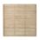Forest  Single-Slatted  Fence Panels Natural Timber 6' x 6' Pack of 3