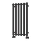 Reina 800mm x 415mm 1325BTU Black Flat Designer Towel Radiator