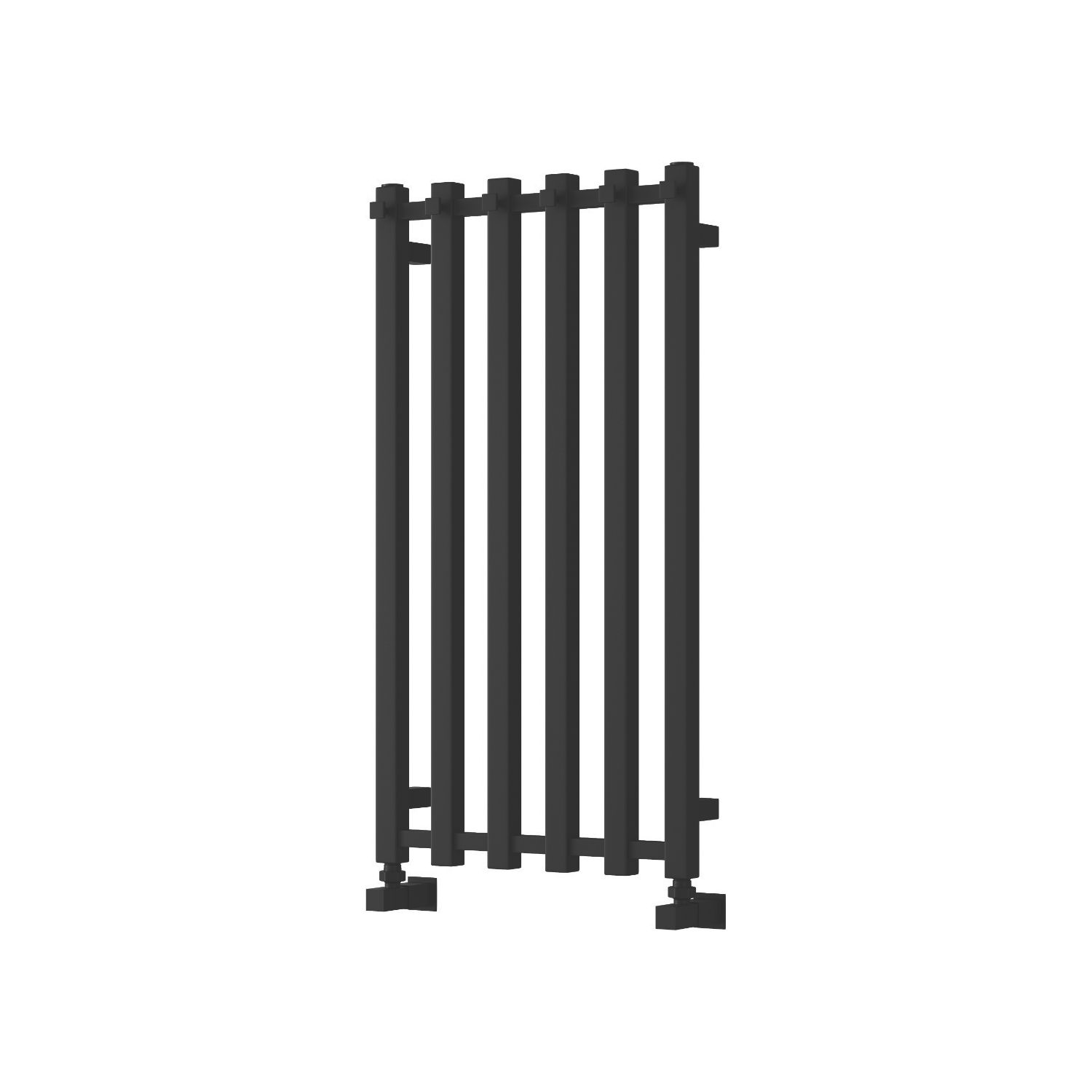 Reina 800mm x 415mm 1325BTU Black Flat Designer Towel Radiator (299LH)