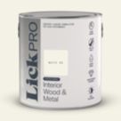 LickPro 2.5Ltr White 03 Satin Water-Based Trim Paint