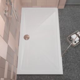 ETAL Pearlstone Matrix Rectangular Shower Tray White 1400mm x 800mm x 40mm