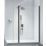 Triton Neo  Frameless Showerwall & Swivel Panel Black 900mm x 2000mm