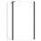 Triton Neo  Frameless Showerwall & Swivel Panel Black 900mm x 2000mm