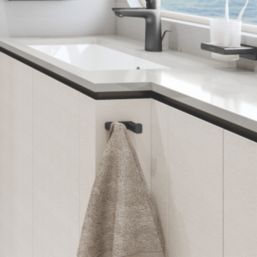 Hansgrohe AddStoris Double Bathroom Hook Brushed Black Chrome