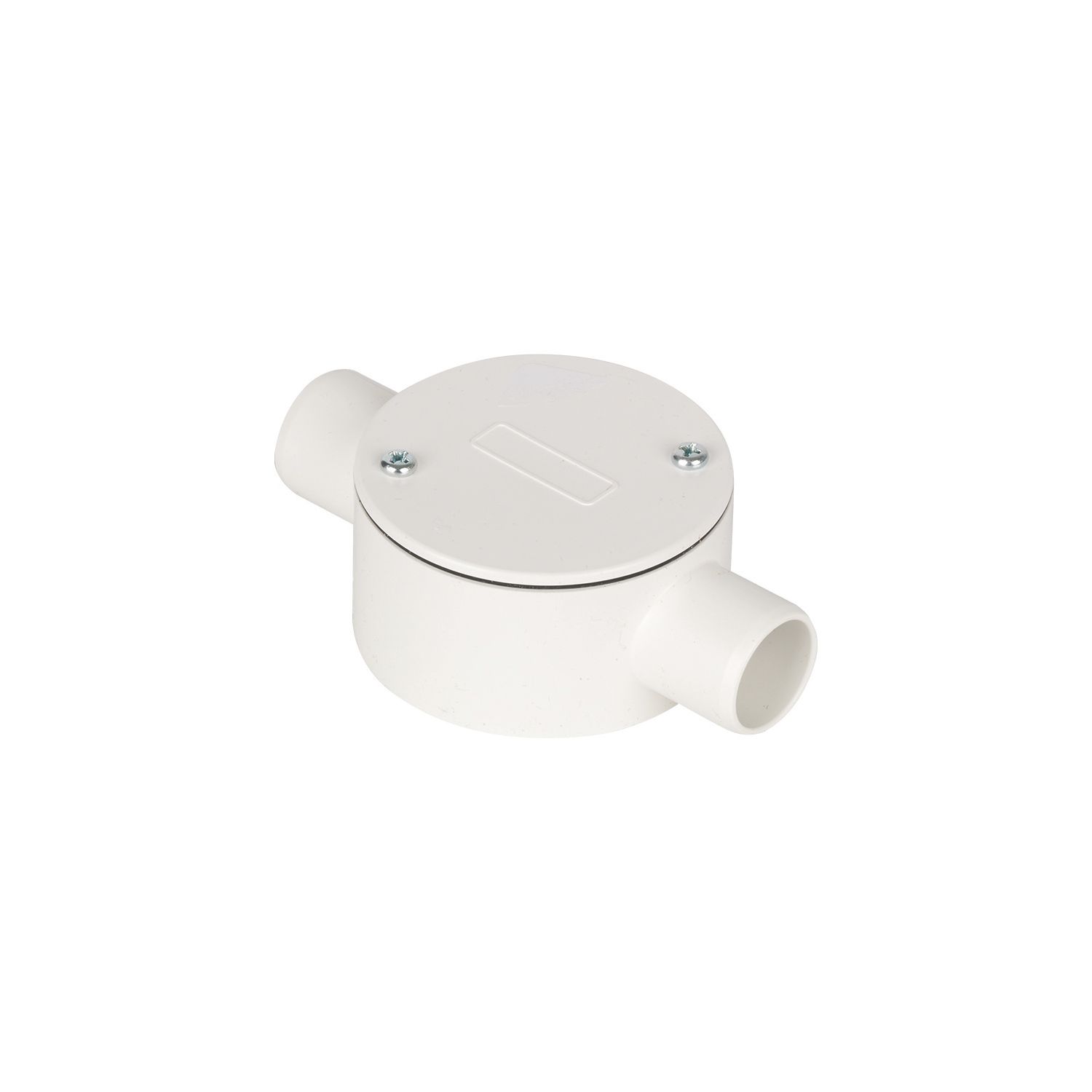 Deta TTE 2 Way 20mm Through Box White (299VT)