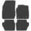 Car Mat Co. Ford Fiesta 2011 - 2017 Rubber Car Mats 4 Piece Set