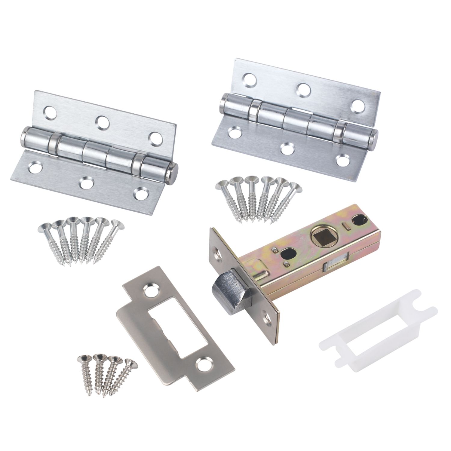 Smith & Locke Fire Rated Latch Pack Satin Chrome (3006K)