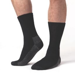 SockShop IOMI Footnurse Diabetic Socks Black 6-11 3 Pack