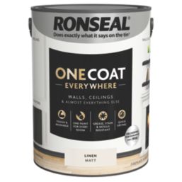 Ronseal 5Ltr Linen Matt Emulsion Multi Surface Paint