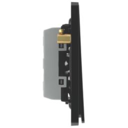 British General Evolve 20A 16AX 3-Gang 2-Way Light Switch  Satin Brass