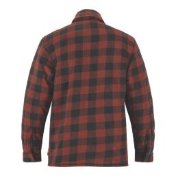 Site  Fleece Shirt Jacket Red/Black Small 35-37" Chest