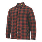 Site  Fleece Shirt Jacket Red & Black Small 46" Chest