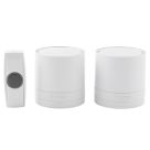 Byron  Plug-In Wireless Door Chime Kit White