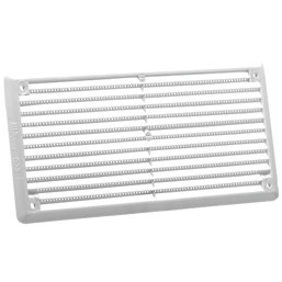 Map Vent Fixed Louvre Vent with Flyscreen White 152mm x 76mm