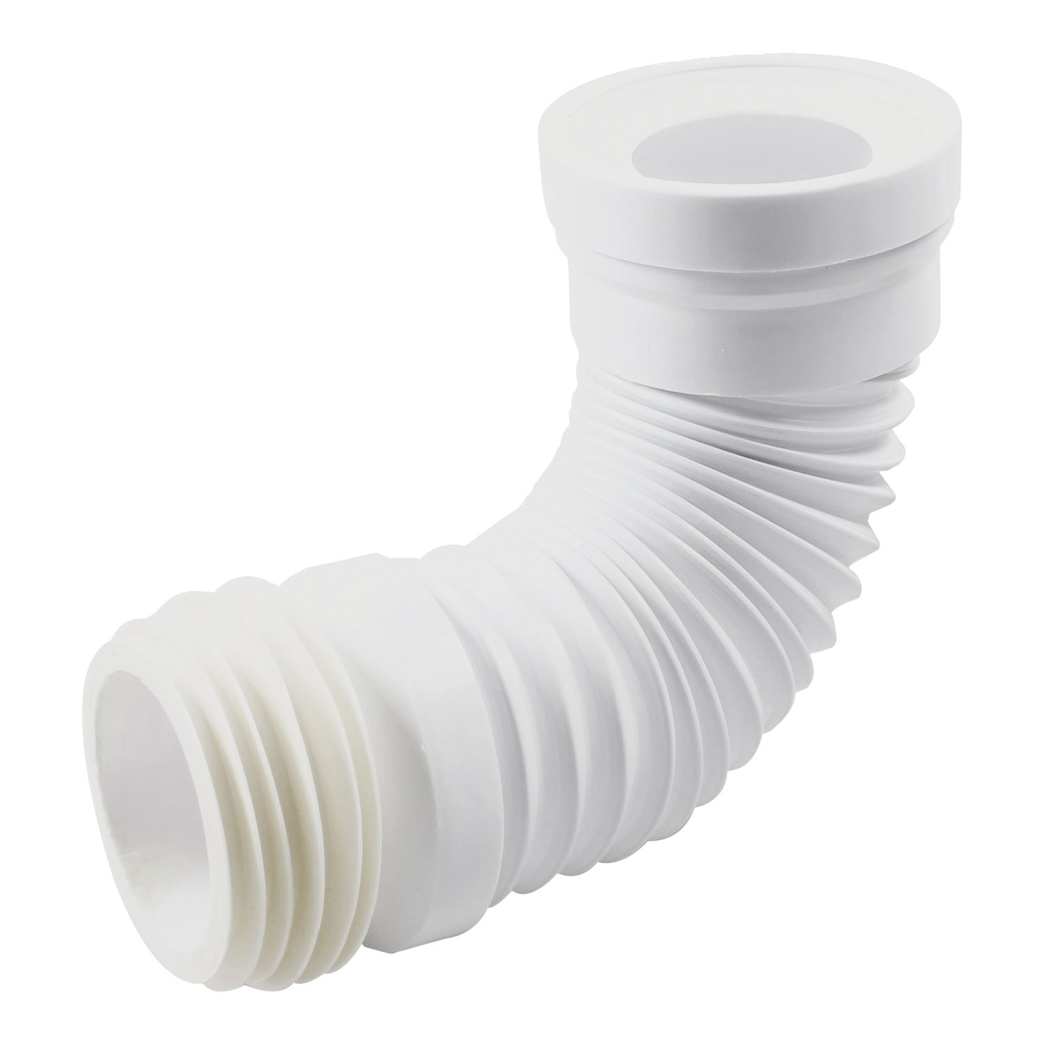 Flomasta Flexible Straight Pan Connector White 160 - 300mm (300JN)