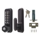 Codelocks  Push-Button Lock & Mortice Latch with Code-Free Mode 52mm Matt Black