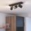 Eglo Consuma Rectangular 3-Light Spotlight Black & Brown