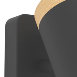 Eglo Consuma Rectangular 3-Light Spotlight Black & Brown