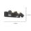 Eglo Consuma Rectangular 3-Light Spotlight Black & Brown