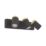 Eglo Consuma Rectangular 3-Light Spotlight Black & Brown
