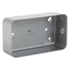 Knightsbridge  2-Gang Metal-Clad  Back Box 44mm