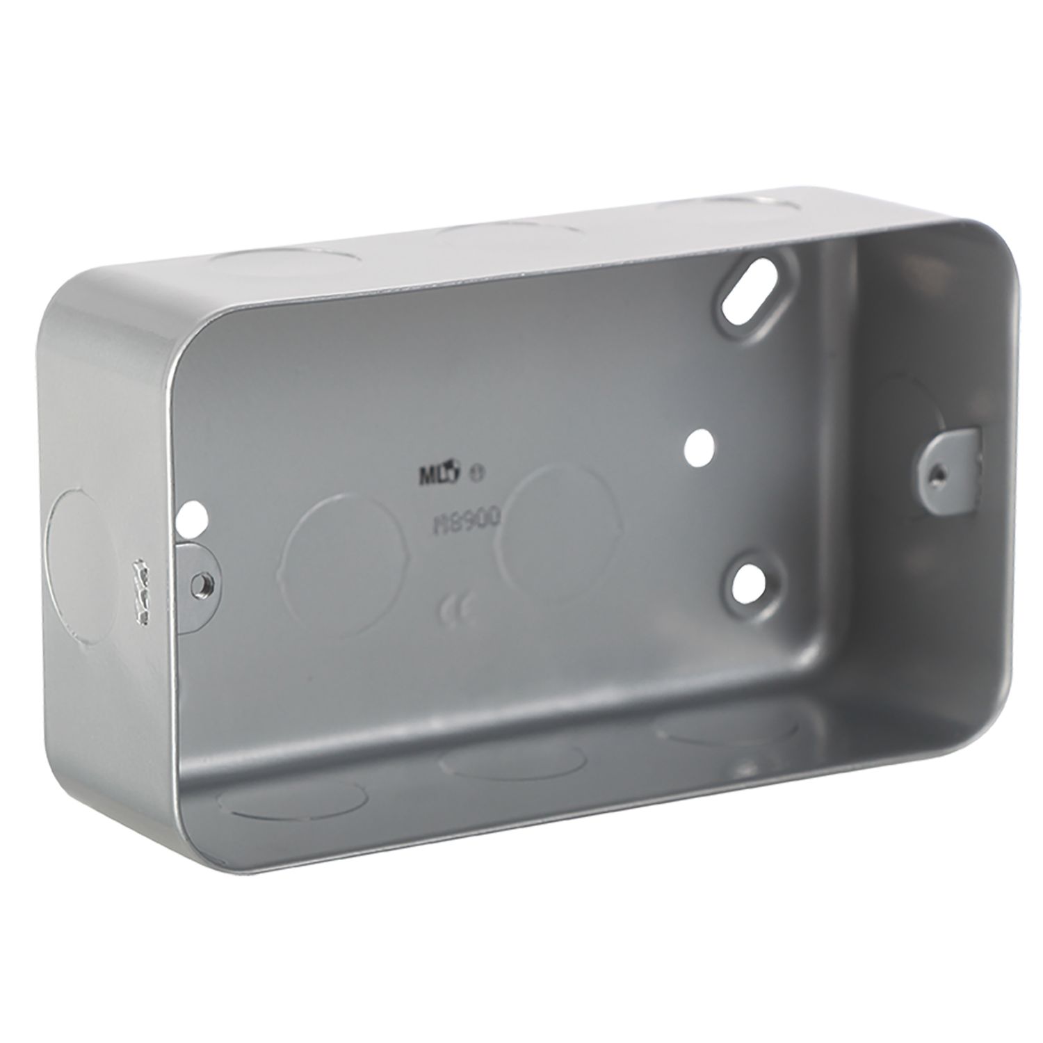 Knightsbridge 2-Gang Metal-Clad Back Box 44mm (300PX)