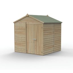 Forest Beckwood 7' x 7' (Nominal) Reverse Apex Shiplap Timber Shed with Base