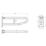 ETAL PDT-001021 Doc M Hinged Grab Rail Brushed Steel 600mm x 200mm x 32mm