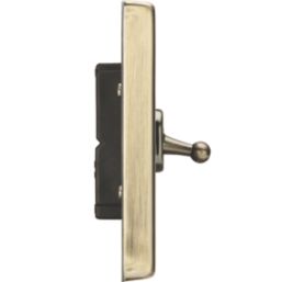 Knightsbridge  10AX 1-Gang 2-Way Light Switch  Antique Brass