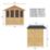 Mercia Traditional 7' x 5' (Nominal) Apex Timber Summerhouse