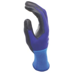 MCR Safety Contour Air General Handling Gloves Blue/Black Large 1 Pair