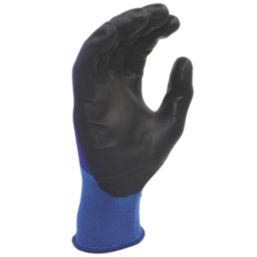 MCR Safety Contour Air General Handling Gloves Blue/Black Large 1 Pair