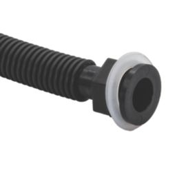 FloPlast MiniFlo Round Rainwater Diverter Black