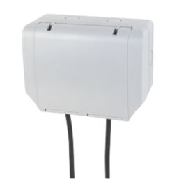 LAP  IP66 13A 2-Gang DP Weatherproof Outdoor Switched Socket