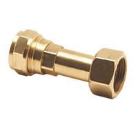 Pegler PX43 Brass Compression Straight Swivel Tap Connector 15mm x ½"