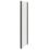 Essentials Semi-Framed Shower Enclosure Side Panel Matt Black 900mm