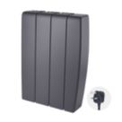 TCP  700W Electric Wall-Mounted Convector Heater Black