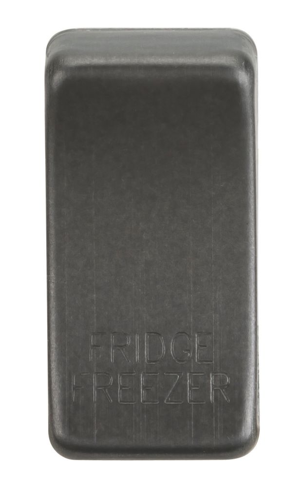 Knightsbridge 'FRIDGE FREEZER' Switch Cover Smoked Bronze - Screwfix