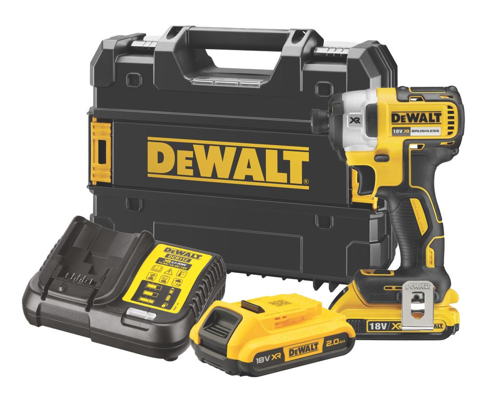 DeWalt McLaren F1 Team DCF85ME2GT-GB 18V 2 x 1.7Ah Li-Ion PowerStack  Brushless Cordless Impact Driver - Screwfix