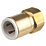 Flomasta Twistloc Brass Push-Fit Adapting Female Coupler Pipe Fitting Adaptor 22mm x 3/4"