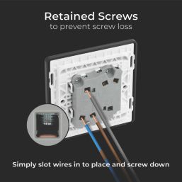 British General Evolve 20A 16AX 2-Gang 2-Way Light Switch  Black Chrome