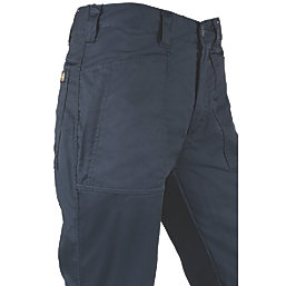 Dickies Action Flex Trousers Navy Blue 30" W 34" L